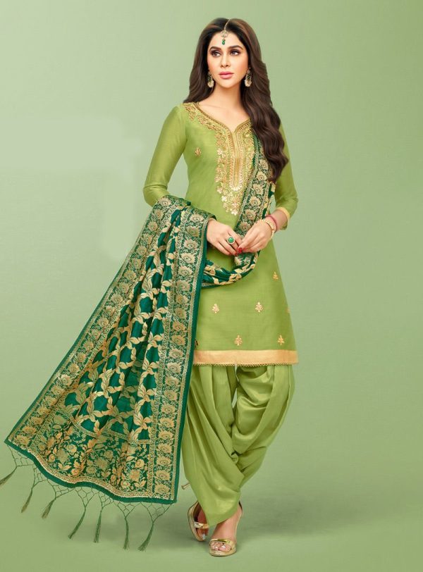 Green women's dress